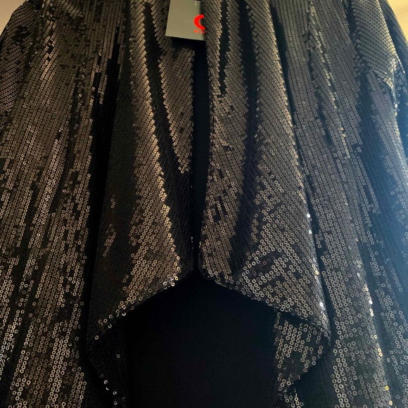 BLACK SEQUIN BLAZER - Picture 4 of 7